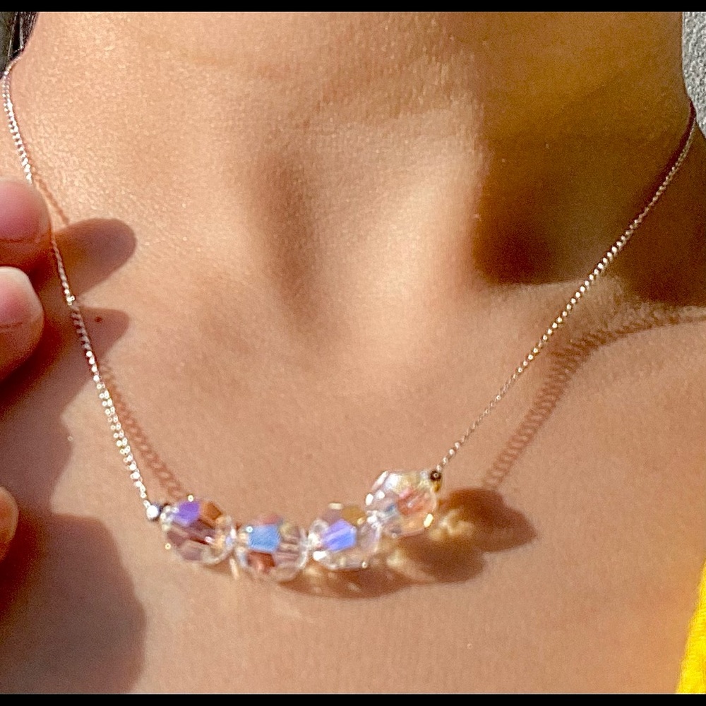 Swarovski crystal necklace,CarrieBradshaw …